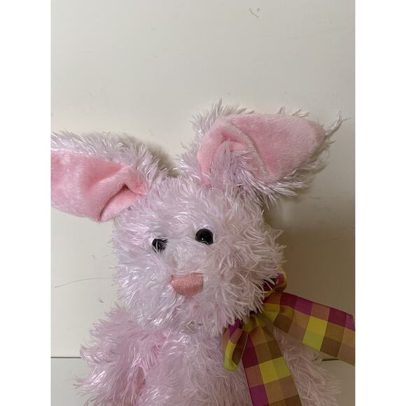 E & J Classics Pink Shaggy Luv Bunny Rabbit Plush 78-5170 Current - Picture 2 of 7
